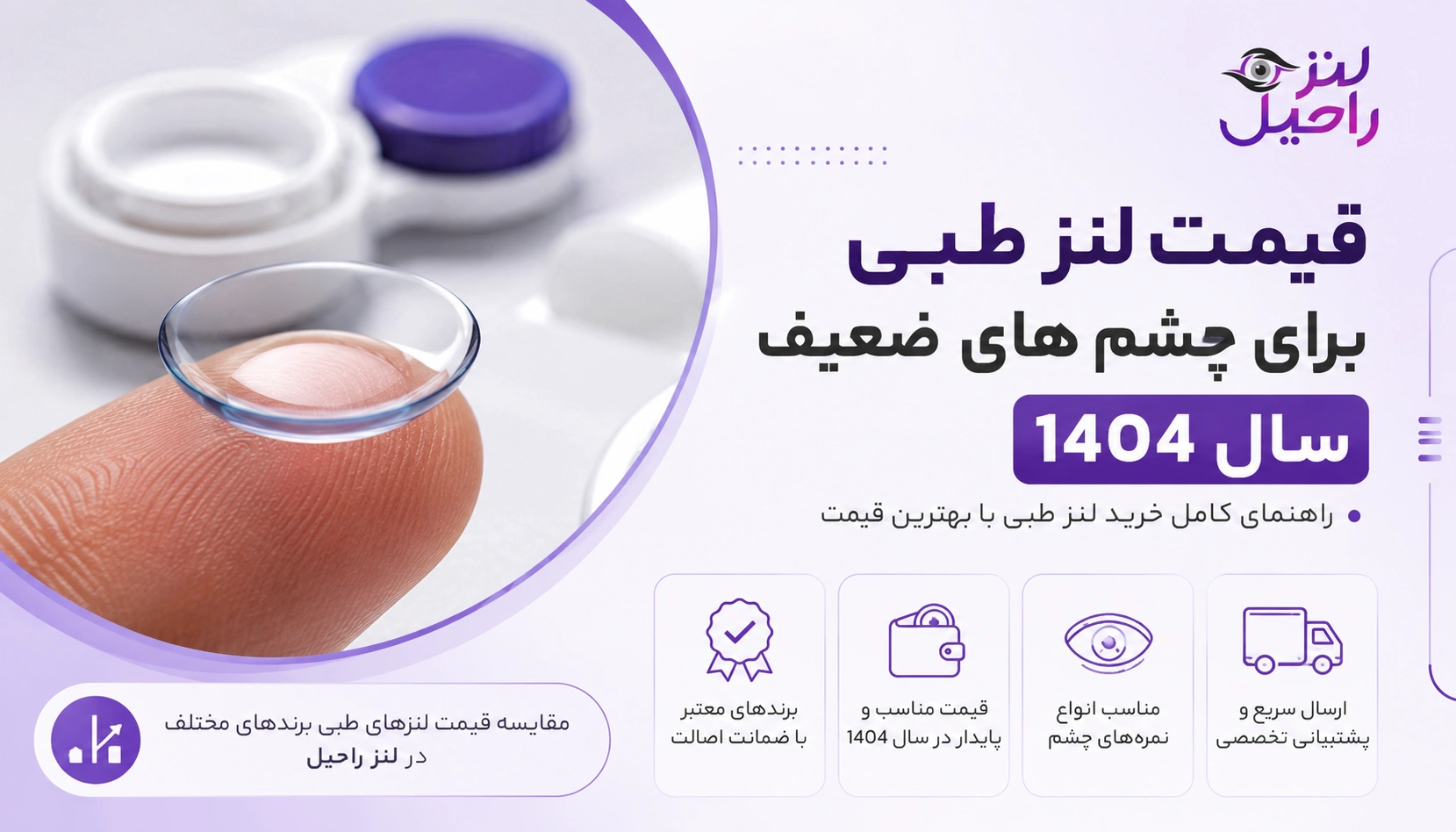 قیمت لنز طبی برای چشم‌ های ضعیف سال 1404